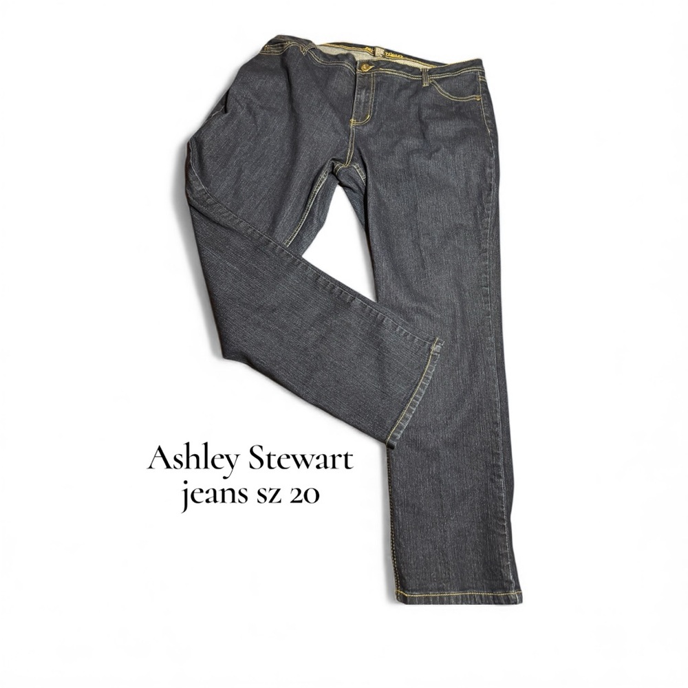 Ashley Stewart Women's Dark blue Straight Leg Jeans sz20p